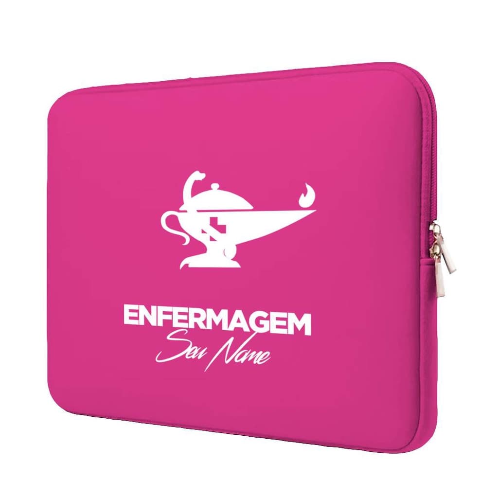 Capa Case Pasta Maleta Notebook Macbook Personalizada Neoprene 15.6/14.1/13.3/12.1/11.6/17.3/10.1 Enfermagem 1