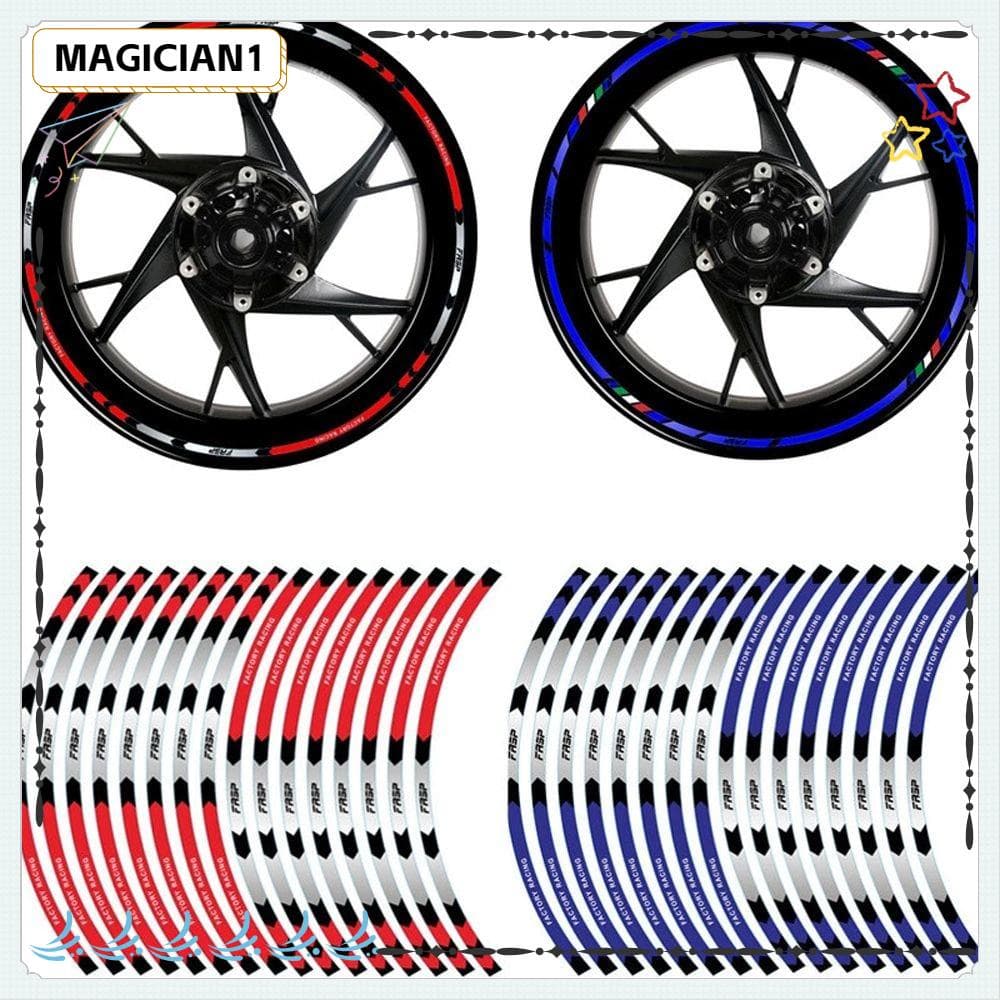 Adesivos Mágicos Para Rodas De Motocicleta , Decalques De Bicicleta , Acessórios Fita Listrada De Aro , Carro