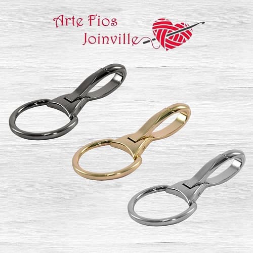 Mosquetão Grande Circulo 3,3 x 8,3cm