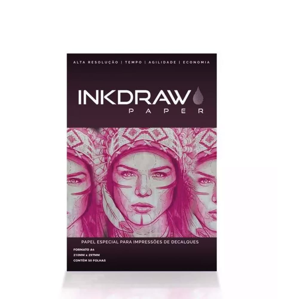 Papel INKDRAW A4 - 50 FOLHAS Tattoo