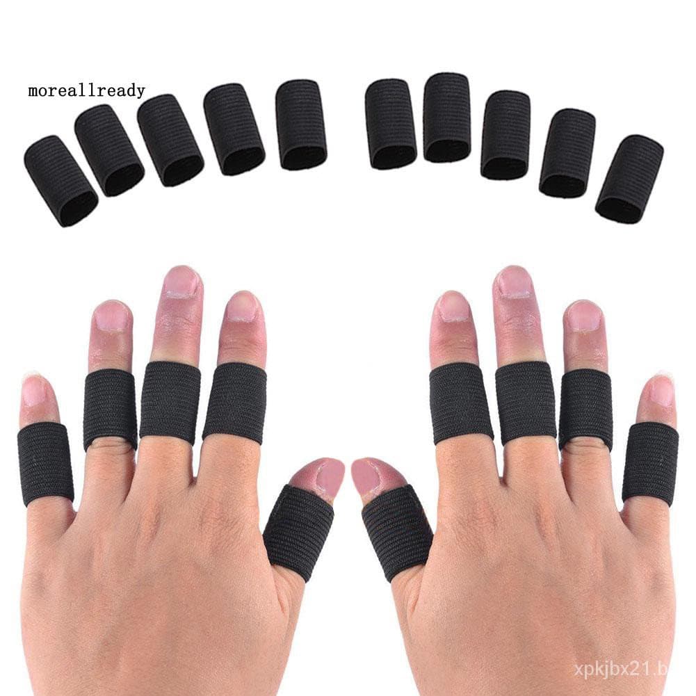 Foi 10 pcs protetor elástico para dedo/artrite/esportes/ajuda/direita 89K9