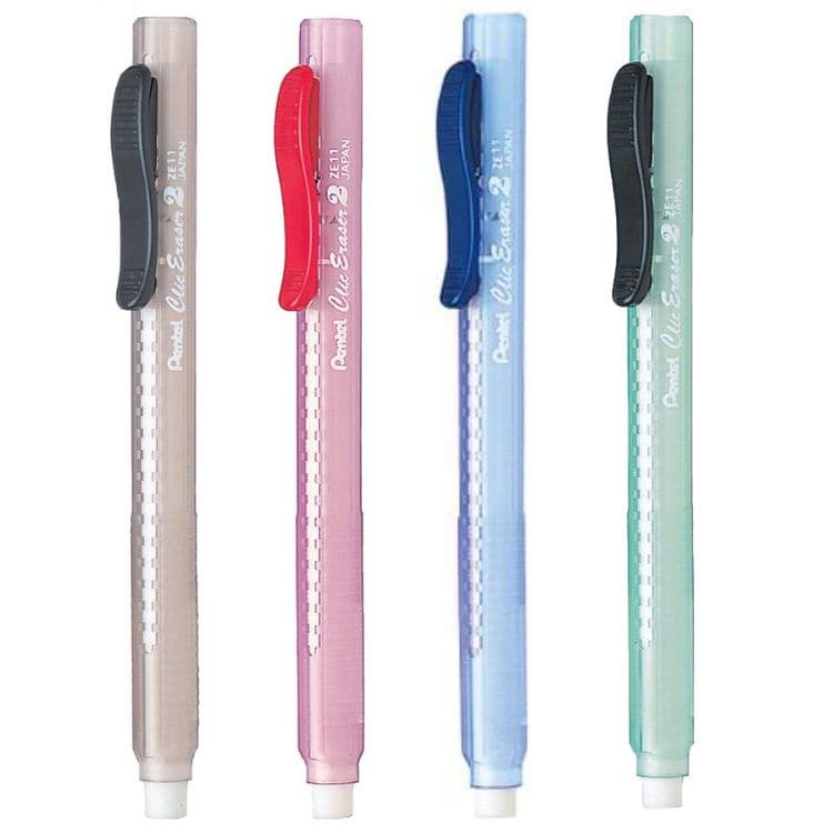 Borracha Click Eraser Transparente ZE11T PENTEL