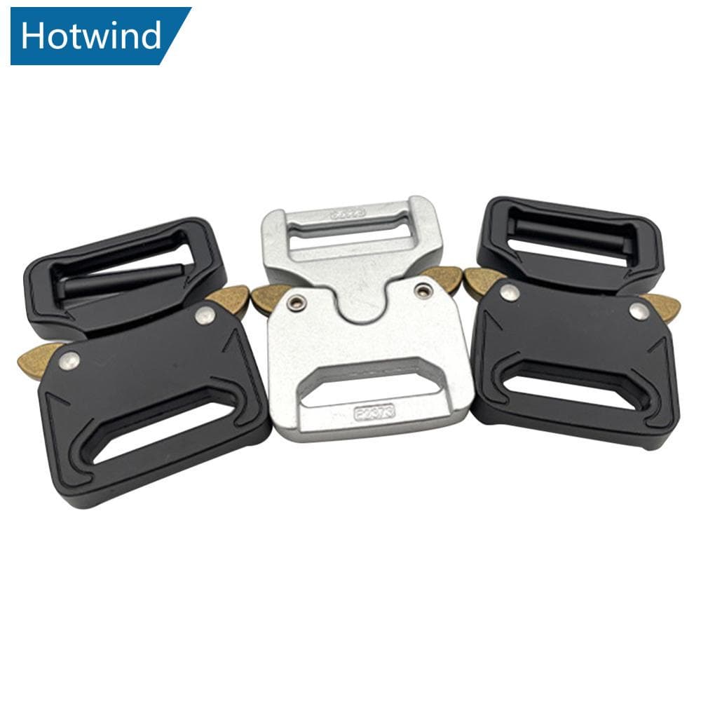 【 HW 】 Metal Fivela De Liberação Rápida Cinto Tático Conjunto De Fivelas De Zinco Macho Prata Fecho Ajustável G2Q9