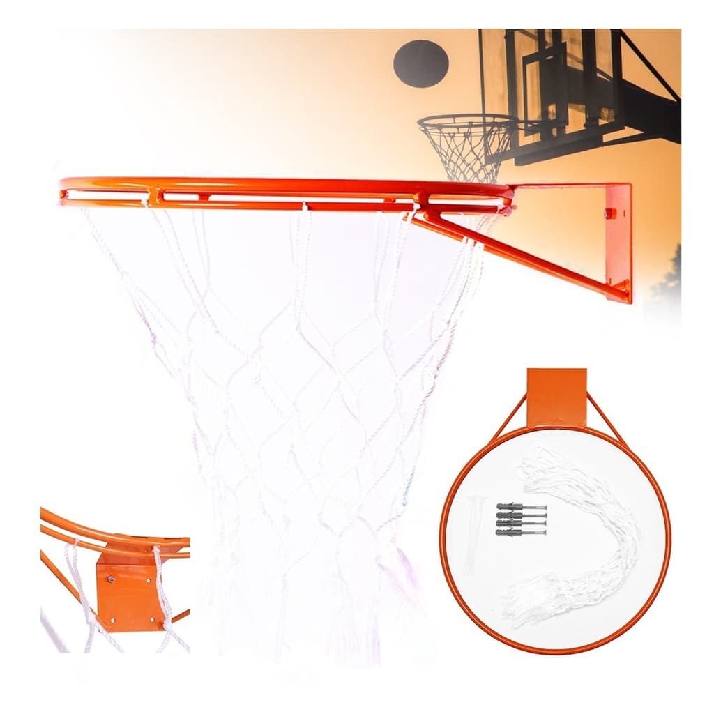 Aro Cesta De Basquete Oficial 45 cm Reforçado Mais Rede Premium