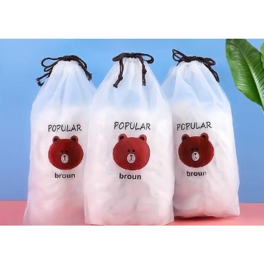 KIT 100 Tampa De Plástico Descartável Para Alimento