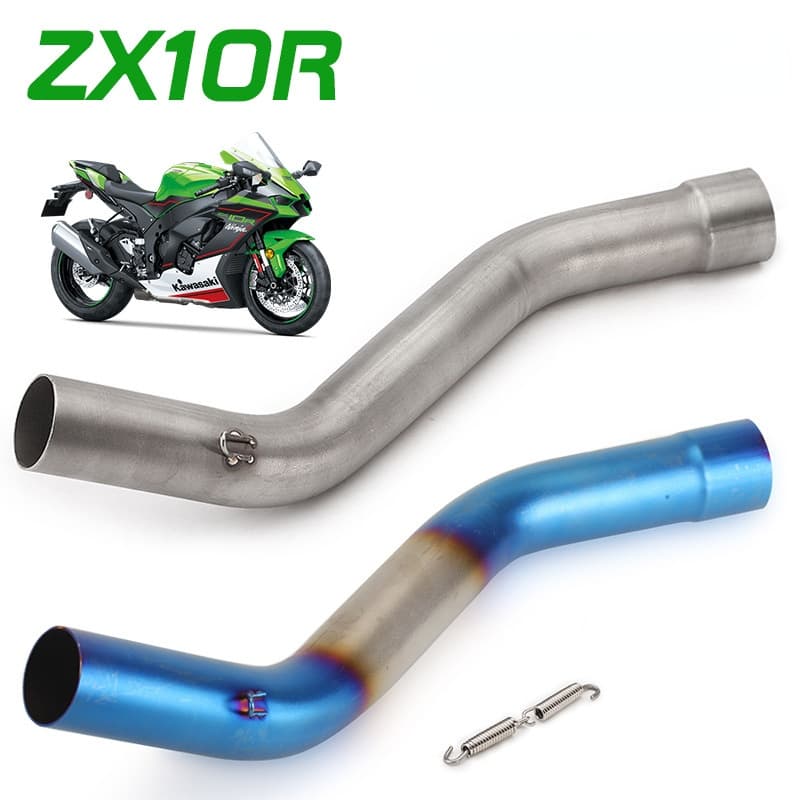 Midpipe De Escape De Motocicleta Deslizante Para Ninja ZX-10R 2008-2021 Conector De Tubo De Ligação Intermediária