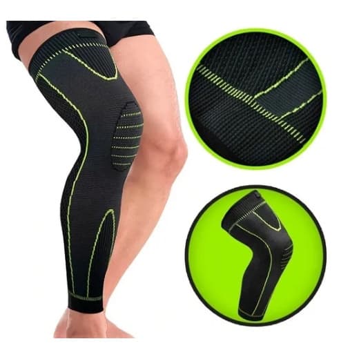 Meia De Compressão Joelheira Térmica Coxa Circulação Fitness Perna Toda