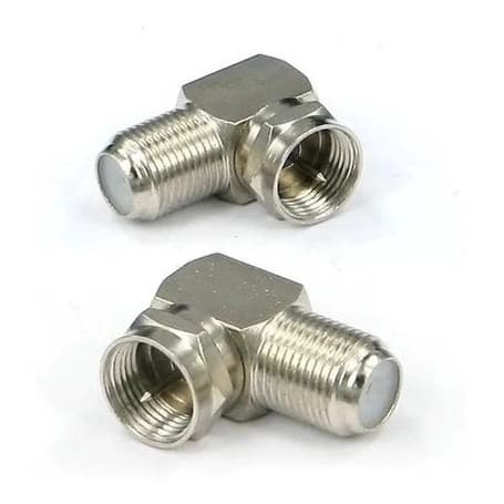 10 Uni Emenda F 90 Graus L Macho/ Femea P/ Coaxial Rg-6/59