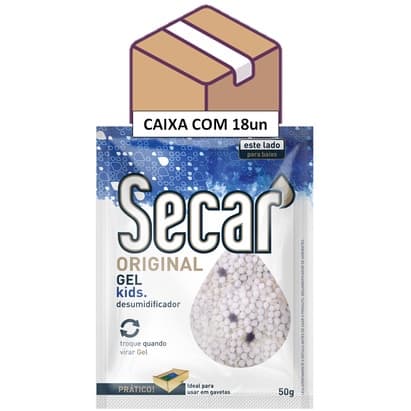 Kit 18un Anti Mofo Secar Gel - Desumidificador Original, Gavetas, Guarda Roupa