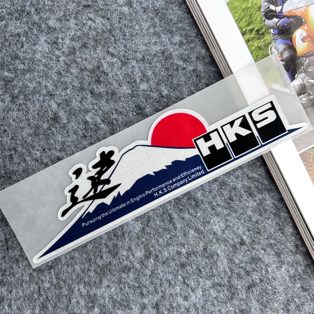 JDM HKS Mount Fuji Refletivo Decoração Adesivo Para Carro Automotivo Porta Malas Parabrisa Decalque