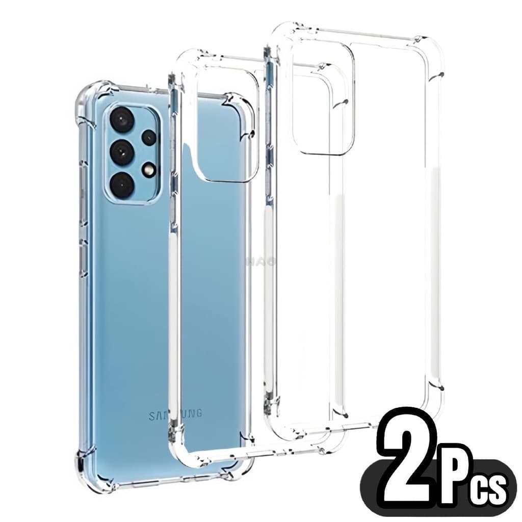 Kit 2 Capa Capinha Transparente Anti Impacto TPU Para Samsung Galaxy A01 A11 A10 A20 A30 A31 A51 A71 A02 A12 A22 A32 4G A52 A72 A70 A50 A21 M10 M12 M32 M52 M62 A13 A23 A33 A53 A73 5G M13 M23 M33 M53 /A03 Core A14 A24 A34 A54 M14 M54 A05 A15 A25 A35 A55