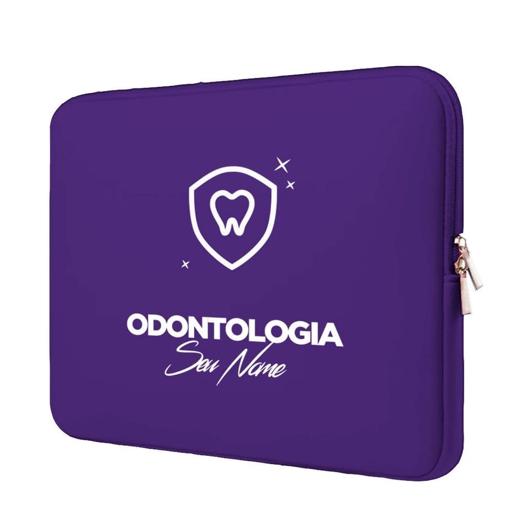 Capa Case Pasta Maleta Notebook Macbook Personalizada Neoprene 15.6/14.1/13.3/12.1/11.6/17.3/10.1 Odontologia 1