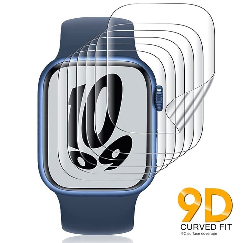 kit 3pcs Pelicula de gel TPU para Apple watch s10 9 7 8 ultra 38 40 41 42 44 45 46 49 mm