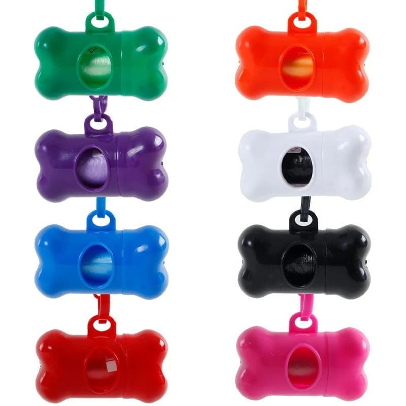 Porta Saquinho Higiênico Para Animais  + 2 Refil Rolo Pet Cachorro Gato Passeio Viagem