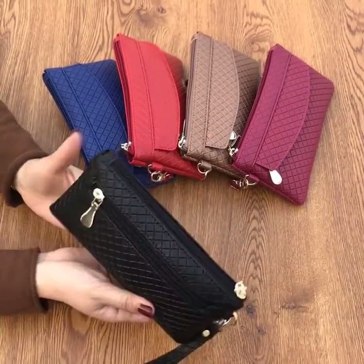 Moda Pu Carteira Feminina De Couro Embreagem Bolsa Melhor Para Celular