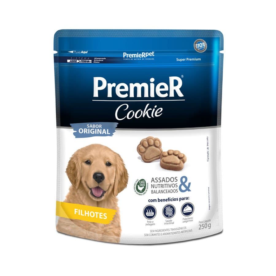Biscoito Premier Cookie Cães Filhotes 250g
