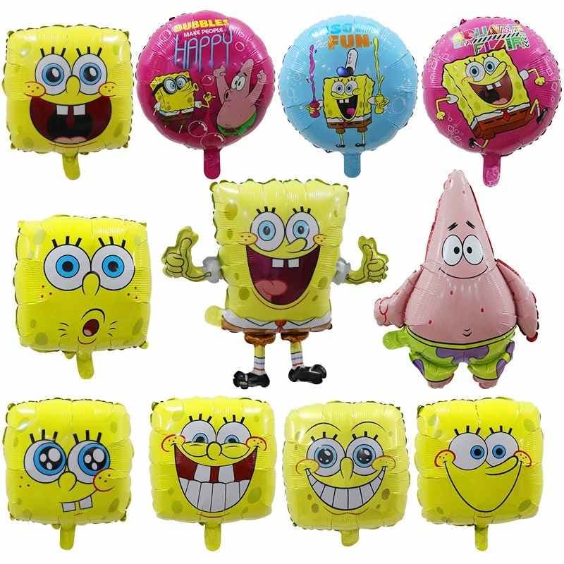 Esponja em forma de balão de folha de alumínio dos desenhos animados/decoração de festa de aniversário das crianças