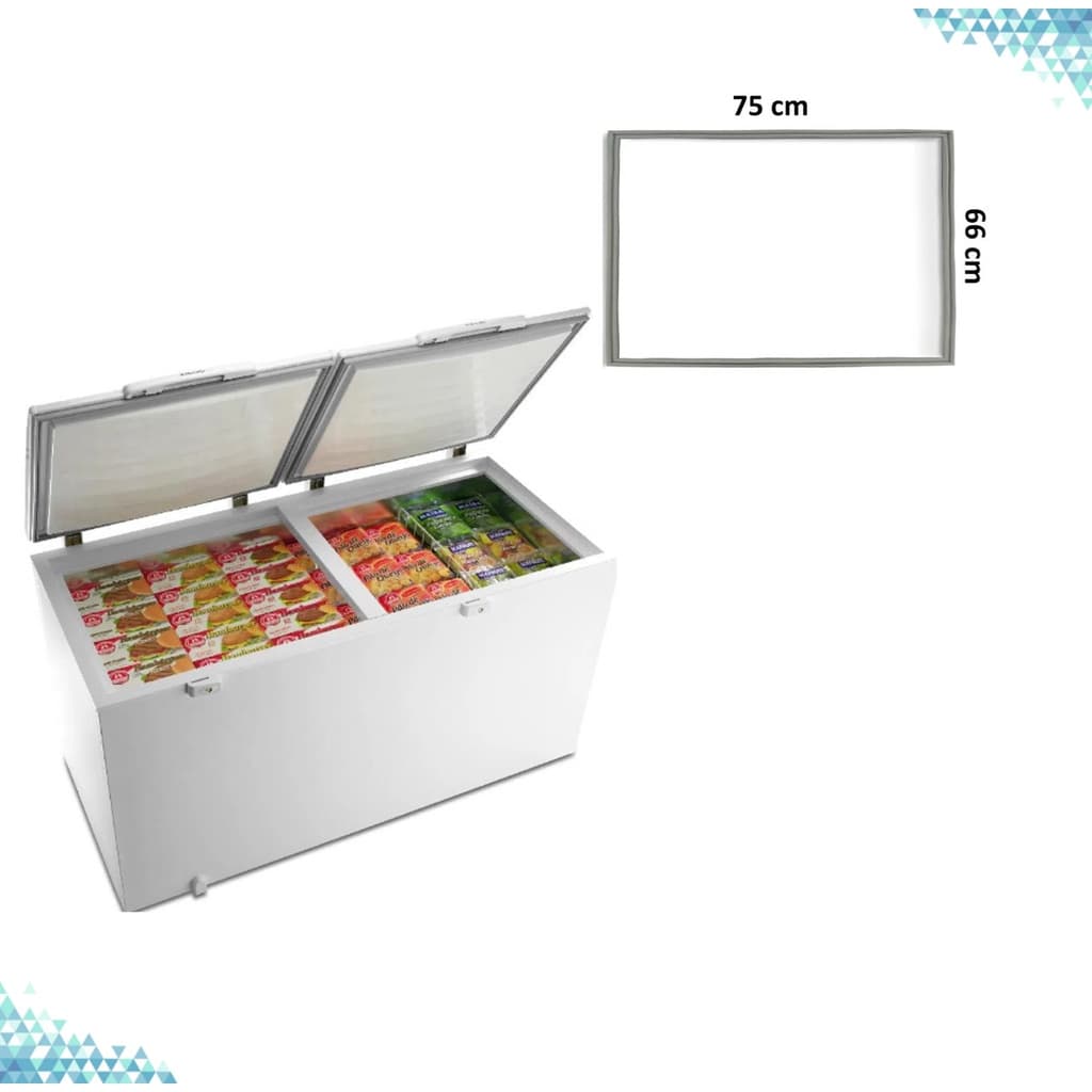 Gaxeta Borracha Freezer Horizontal Electrolux H500 75x66cm