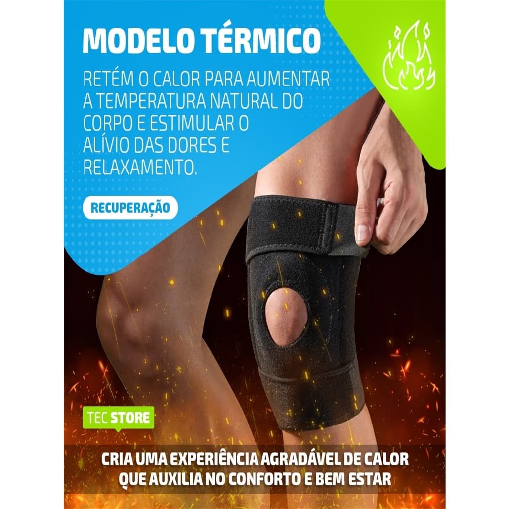 Joelheira Compressão Ortopedica Articulada Patelar Reforçada