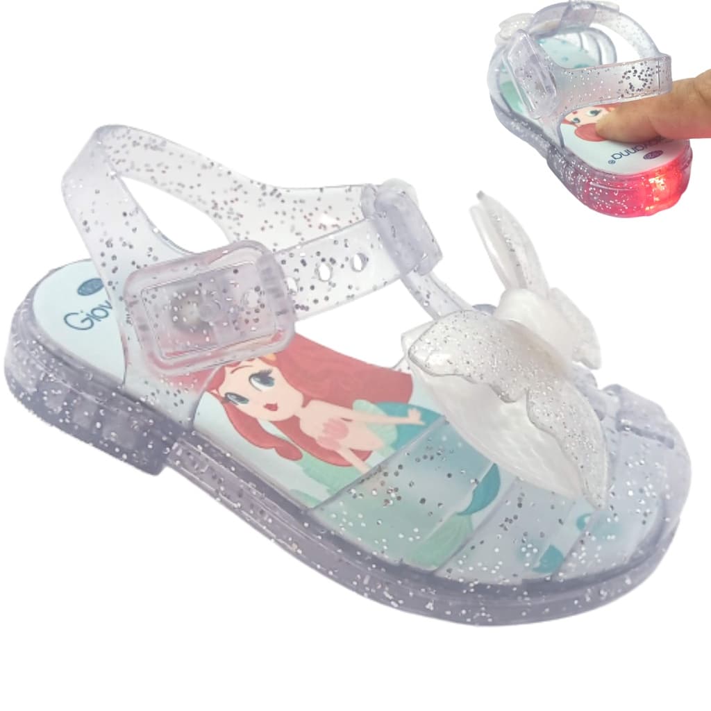 Sandália Sandalinha Infantil Feminina Com Led Luizinha Bebê