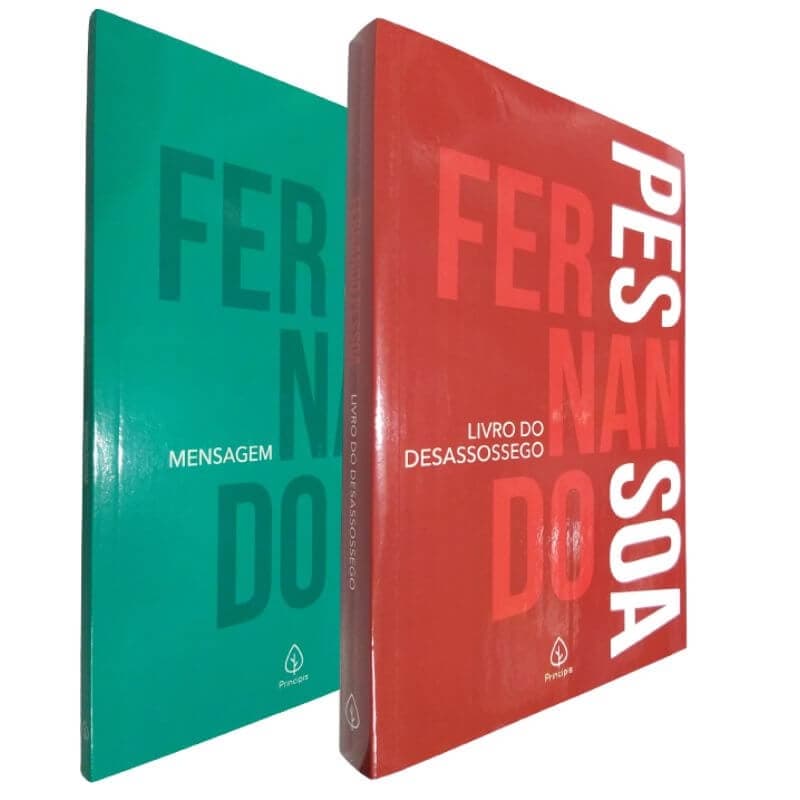 2 Livros Físicos Obras Essenciais de Fernando Pessoa Livro do Desassossego e Mensagem