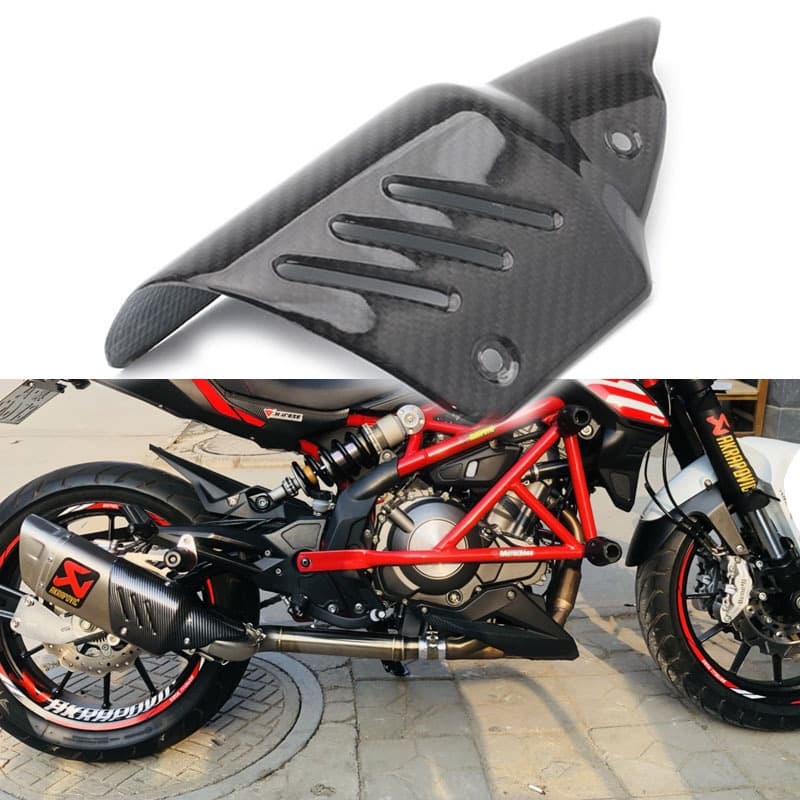 Silenciador De Tubo De Escape Para Motocicleta M1 R1 Escudo Térmico De Fibra De Carbono Real Capa Protetora Anti Escalda