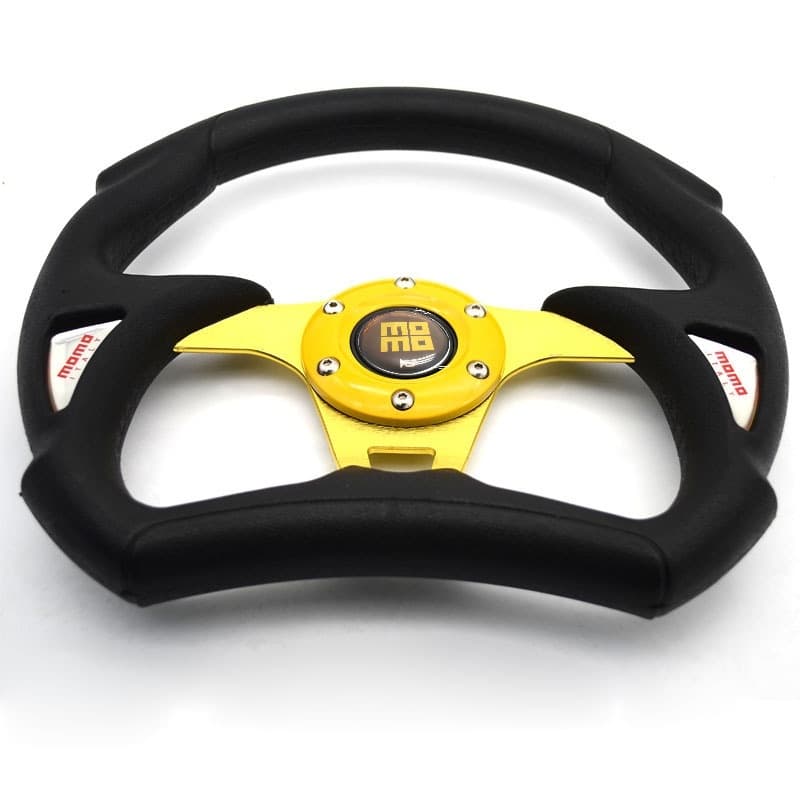 Volante De Carro Esportivo Em PVC De 13 Polegadas universal Vermelho/Azul/Amarelo/Preto