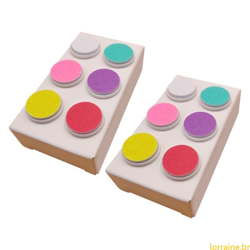 lORI 12 Lixas Unhas Bebê Lixa Elétrica Cabeça Substituição Da Almofada