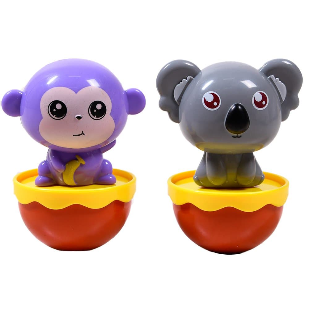 Kit 2 Brinquedo Educativo Teimosinho Balança Mas Não Cai