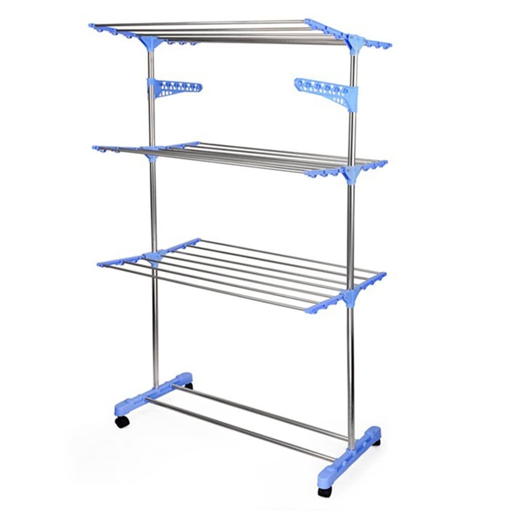 Varal Em Inox De Chão- 3 Três Andares - Retrátil