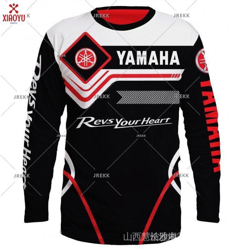 Yamaha Novo Estilo Camiseta De Manga Longa Outono Nova Moda Moletom Casual Solto Unissex 2026 Ao Ar Livre Secagem Rápida