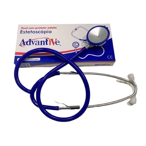 Estetoscópio Duplo Adulto Azul - Advantive