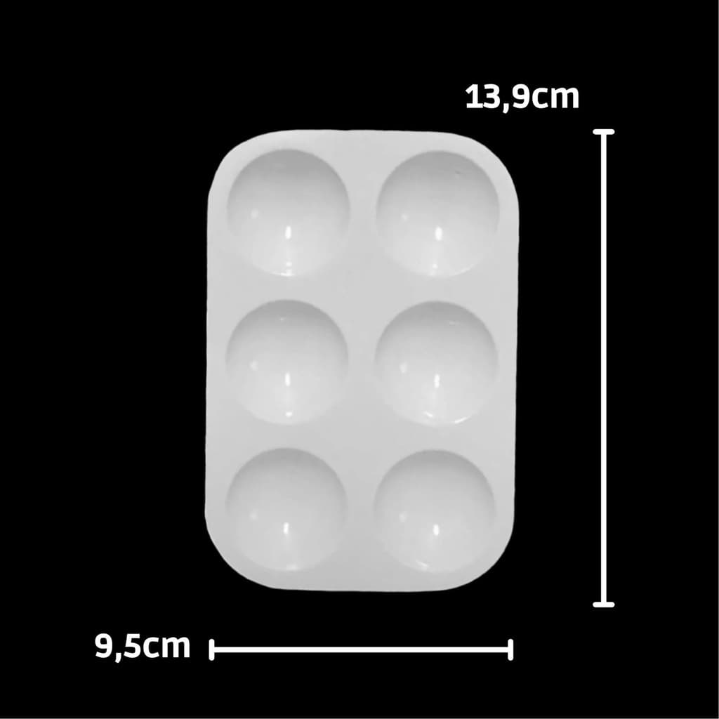 Bandeja Godê 562 Ovo 6 cavidades para Pintura Condor