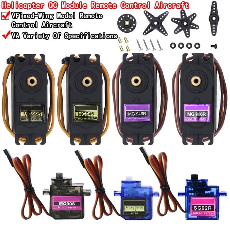 SG90 SG02R MG90S MG995 MG996 Servo-Engrenagem Metálica Para Barco Helicóptero Modelo Arduino UNO DIY Braço Mecânico MG946R MG945R MG996R
