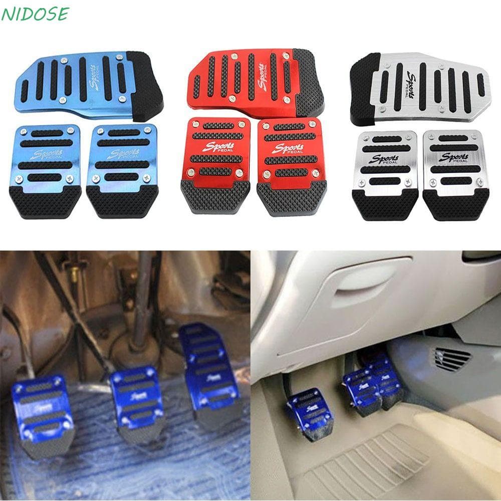 NIDOSE 3pcs/set Pedal Do Carro Acelerador Manual Universal De Engrenagens Capa