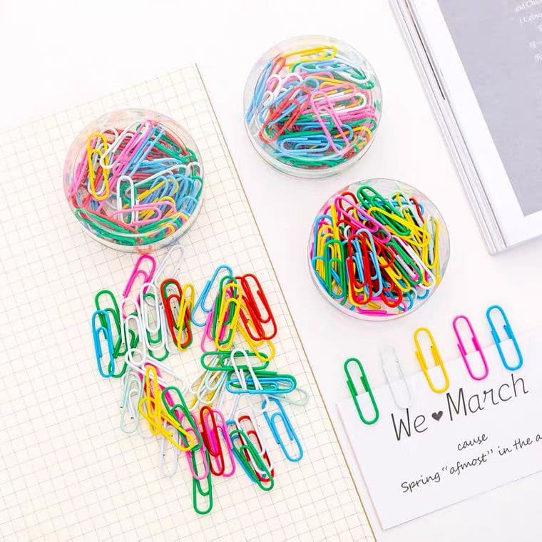 Clips Neon Cores Diversas 100 Unidades 104551