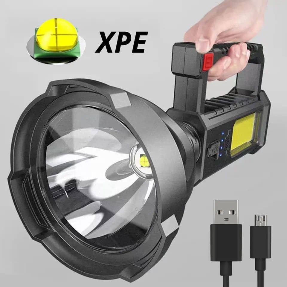 Lanterna Holofote Farolete MãoProva D'água Portatil Lanterna LED, suporte de lanterna portátil, alta potência, 25W mt832