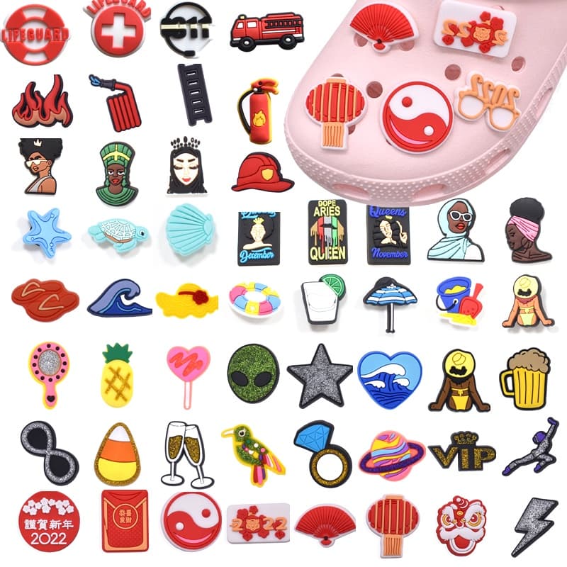 Acessórios para sandálias Pingente Botão De Pinos Colorfully Daily Shoes Encanto