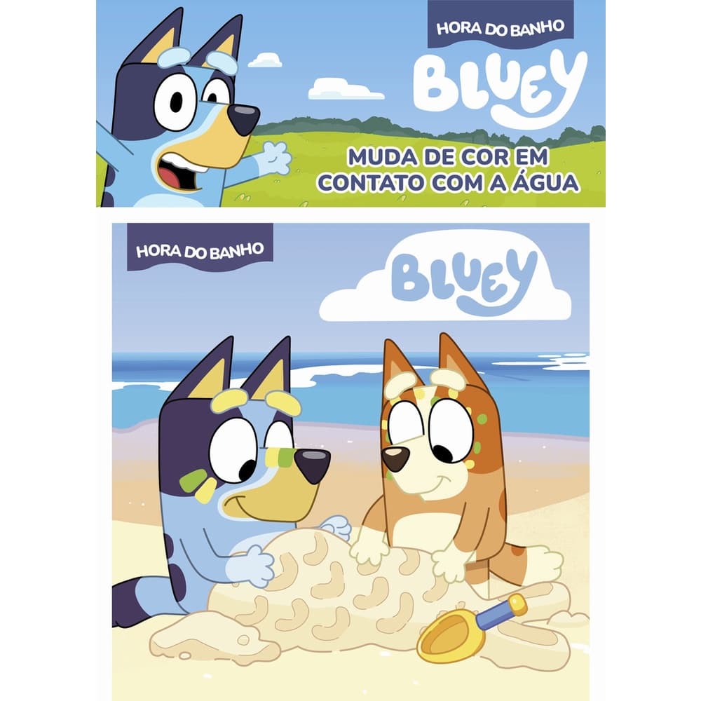 Bluey Livro de Banho - Muda de Cor em Contato com a Água