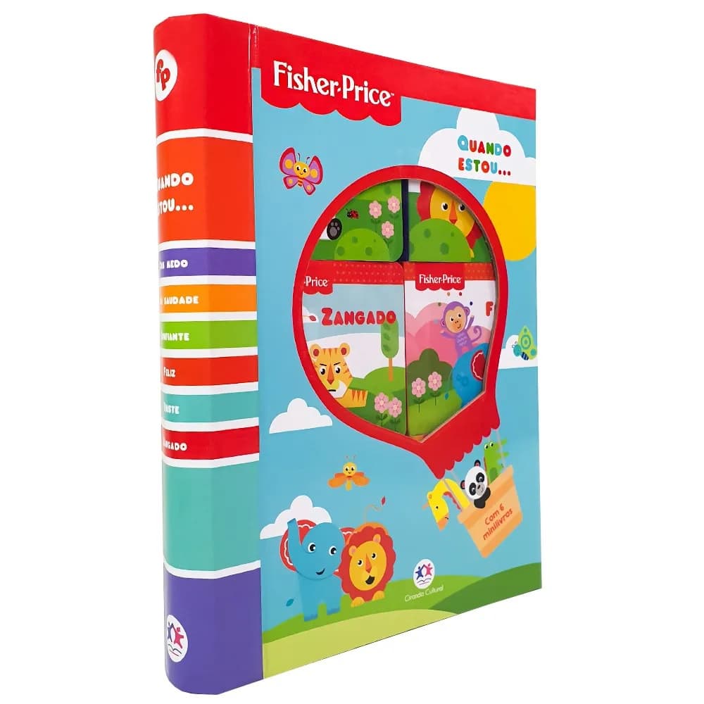 Livro Box com 6 Minilivros Fisher-Price - Quando estou...