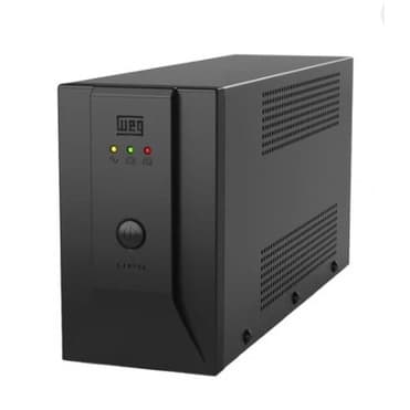 Nobreak Home Estabilizador 600Va Bivolt 6 Tomadas 60HZ 30min Weg Preto 15002058 Office Bateria Selada