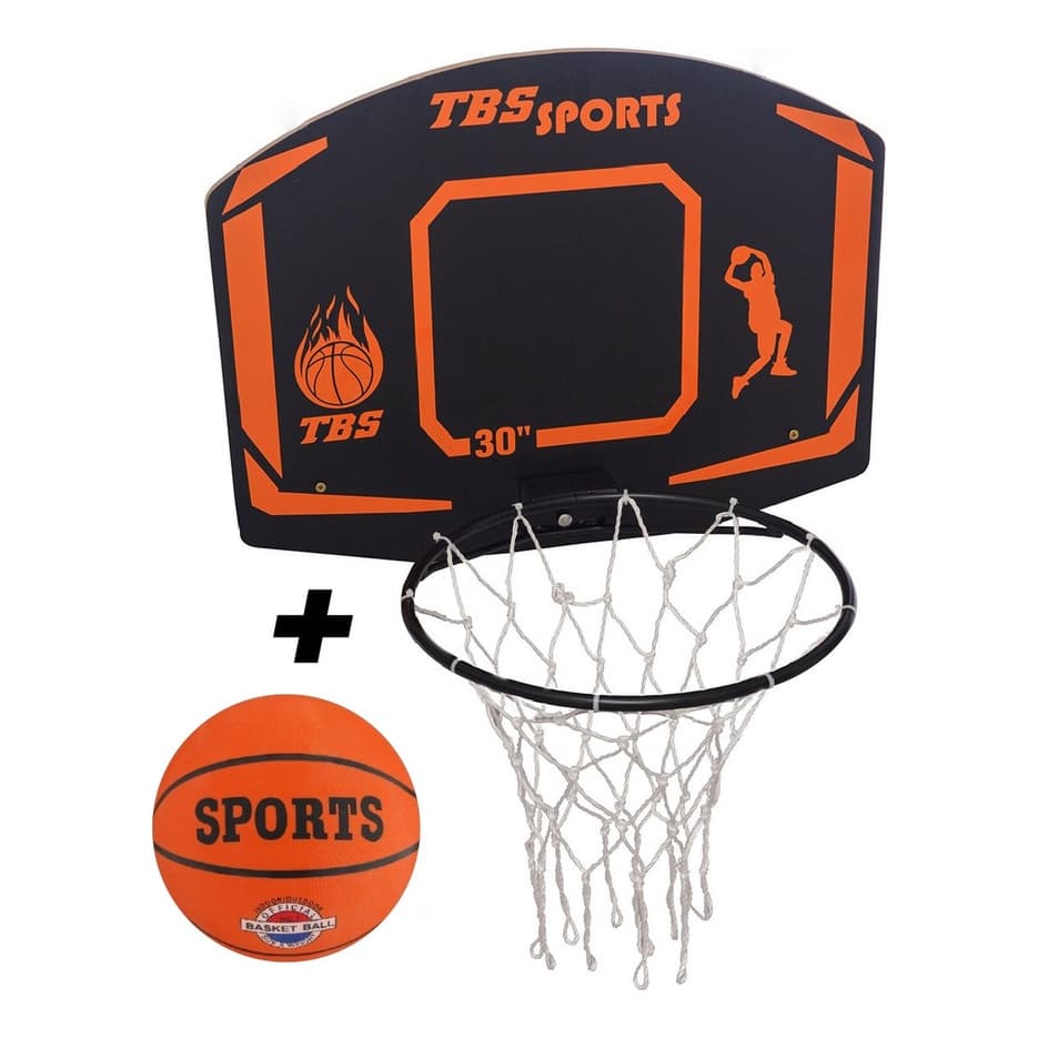 Kit Tabela E Cesta De Basquete Resistente A Prova D'água Top + Bola Tamanho Oficial