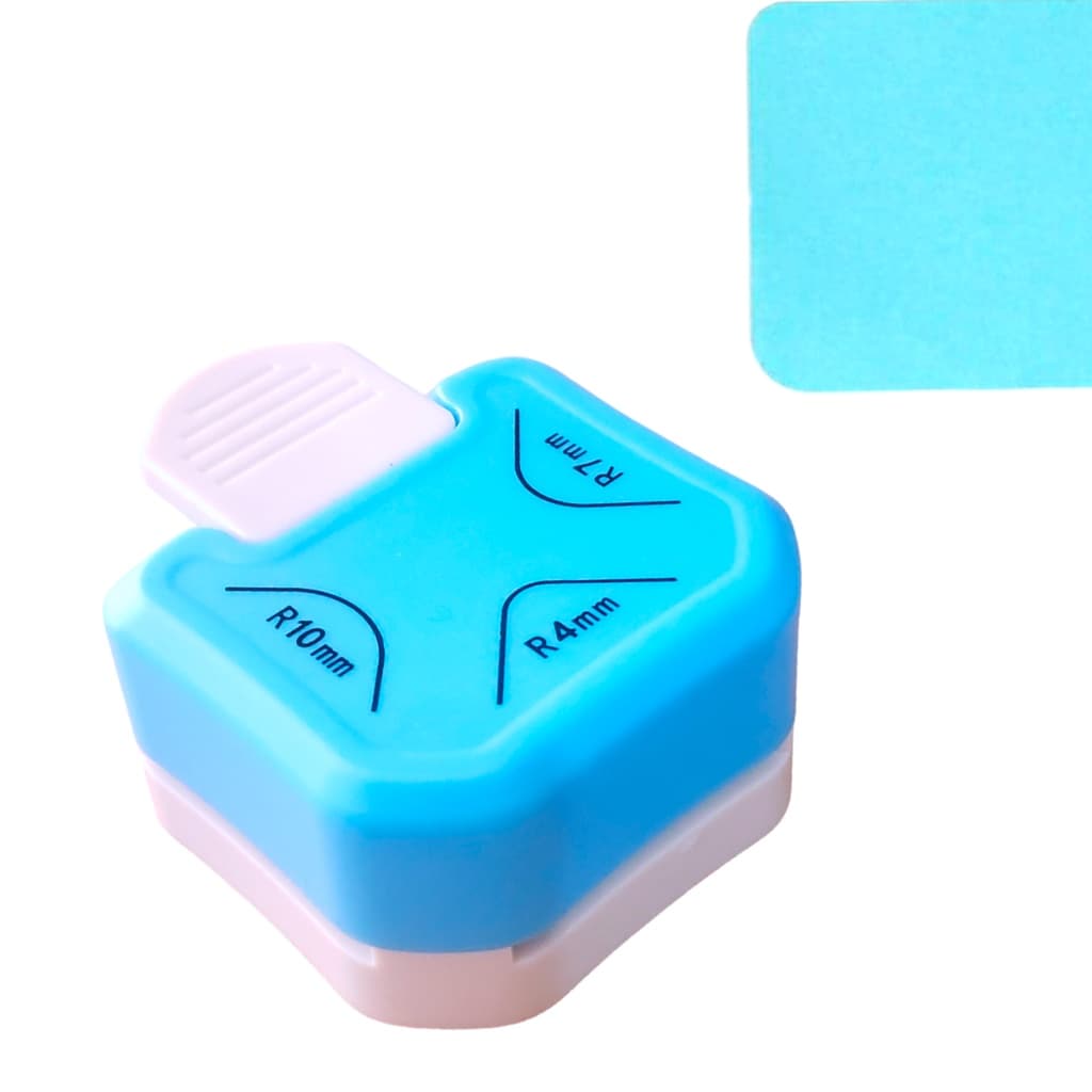 Perfurador e Arrendodador de Canto 3 em 1, cortador 4mm, 7mm, 10mm.