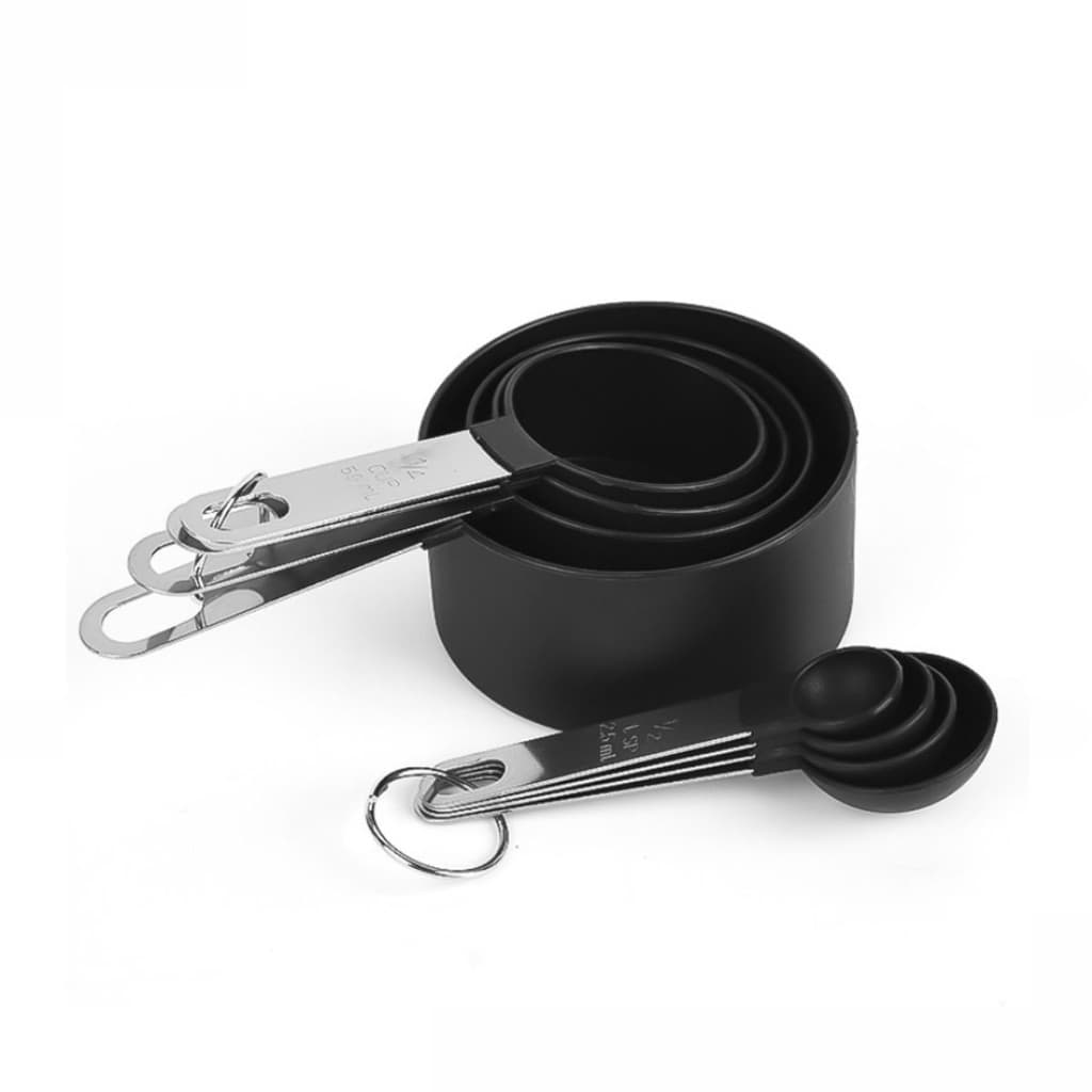 Conjunto Jogo Medidor Colher Xícara Culinário 8 Peças Kit Medidor de Cozinha
