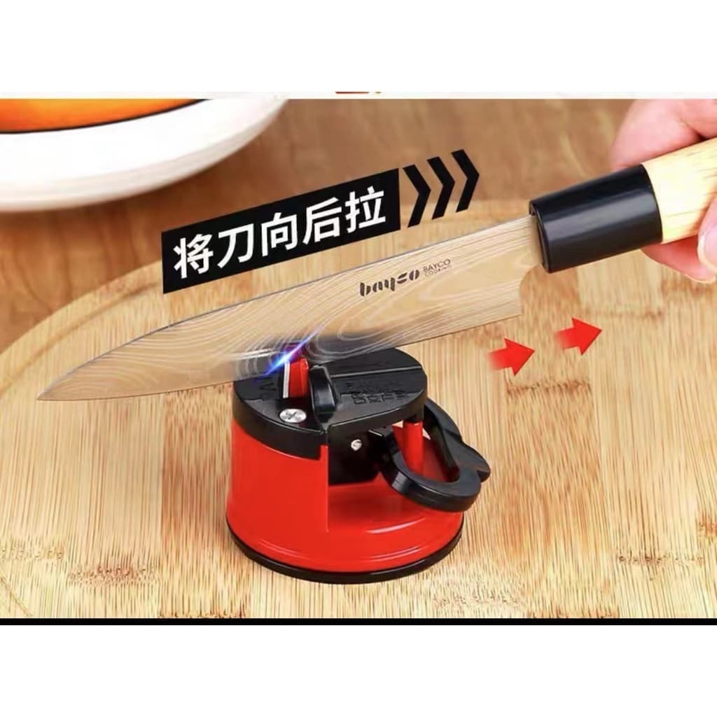 De Amolador Afiador Faca, Tesoura, Facão, Canivete Com Ventosa Para Fixar Em Superfície