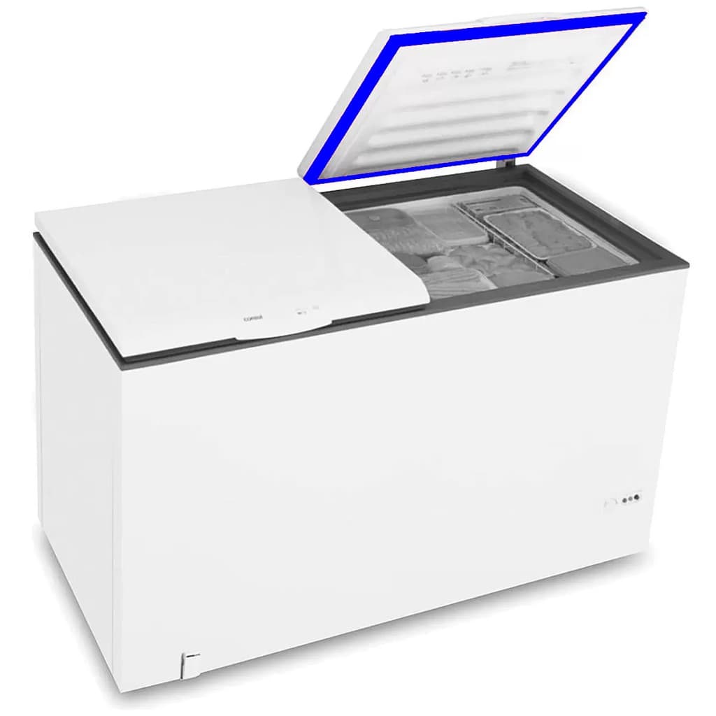 Borracha Gaxeta Vedação Freezer Para Marca Electrolux H400/H40C/H440 - Medidas 62x66 (Encaixada Por Pressão)