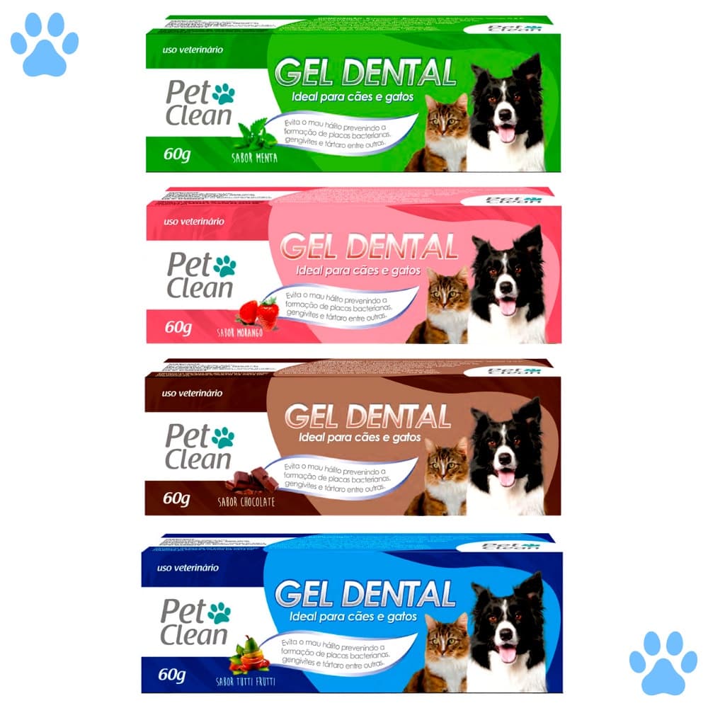 Gel dental para Cachorro e Gato Pet clean