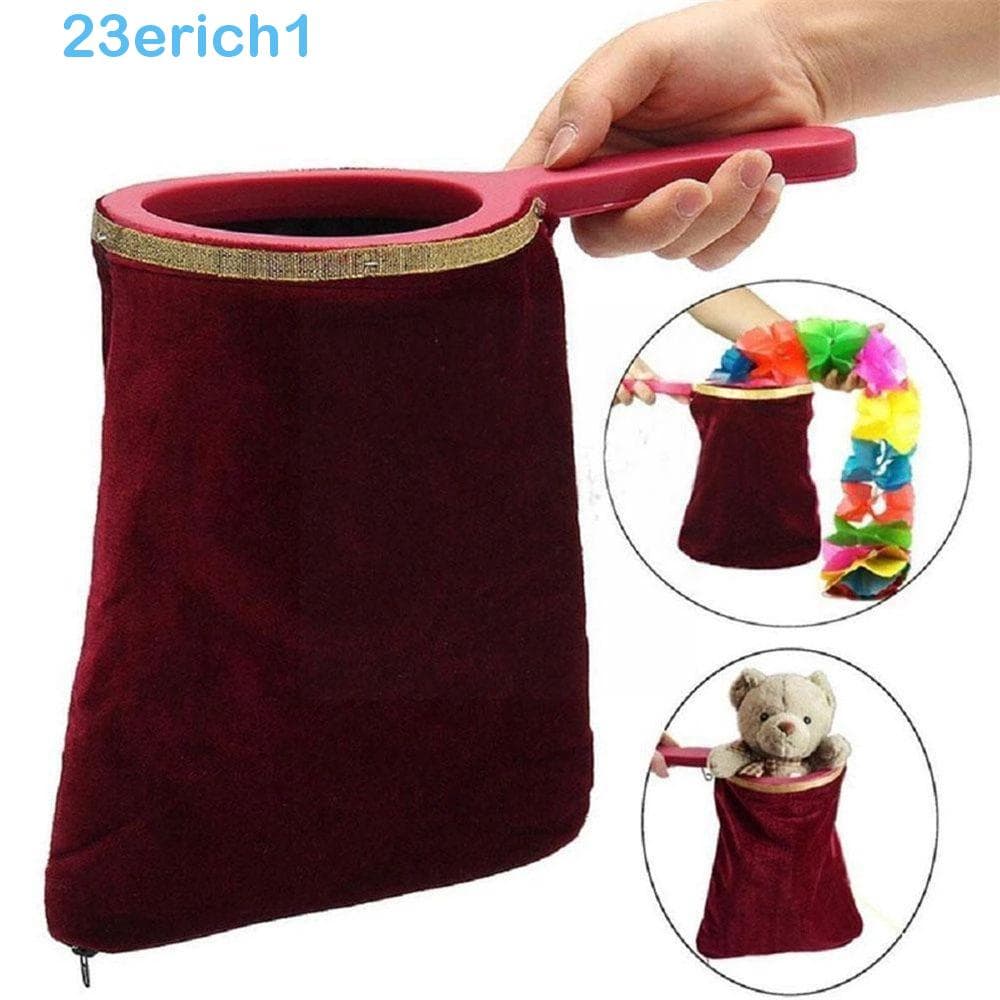 ERICH1 Magic Bag Magician Acessório Desaparecer Truque Brinquedos Mágico Presentes Truques Mágicos Engraçados Saco