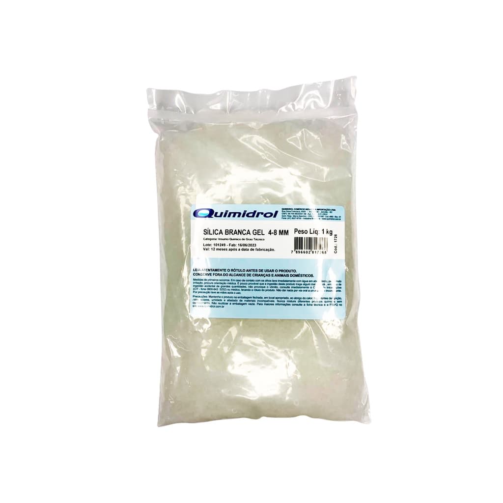 Sílica Gel Branca Desumidificante  4-8mm 1kg