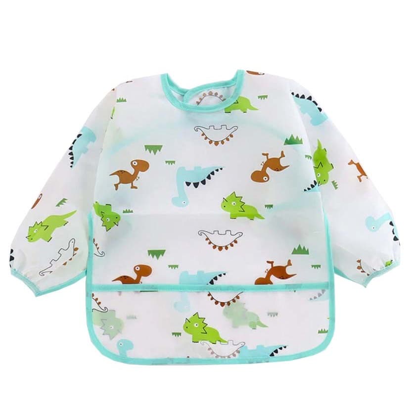 Babador manga longa BLW Baby - Mundo Dino